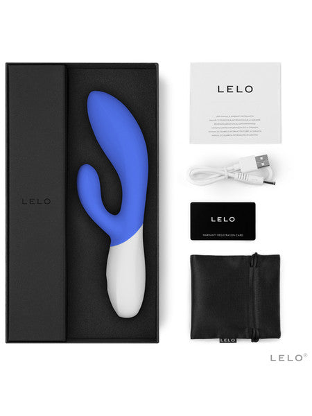 Lelo Ina Wave 2 Powerful Vibrator Wider Range Of Intensities Triple Action Massager - California Sky - Club X