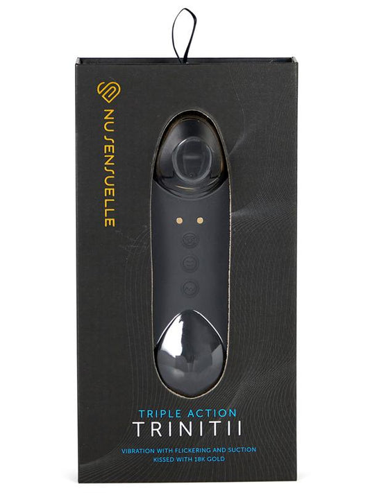 Nu Sensuelle Trinitii Clitoral Sucking Toy Tongue Vibrator -18K Gold Edition  - Club X