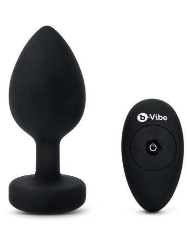 b-Vibe Vibrating Jewel Plug XXL Black B-Vibe