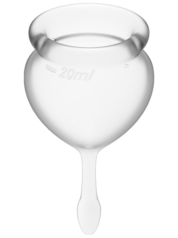 Feel Good Menstrual Cup Transparent 2pcs Satisfyer