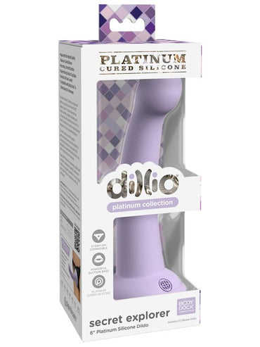 Dillio Platinum Secret Explorer - Purple - Purple 15.2 cm (6'') Dong Pipedream