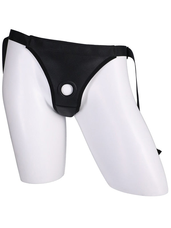 Harness & Dong In A Bag Black Doc Johnson