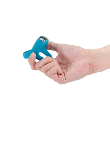 Renegade Emperor - Teal - Teal USB Rechargeable Vibrating Cock & Ball Rings NS Novelties