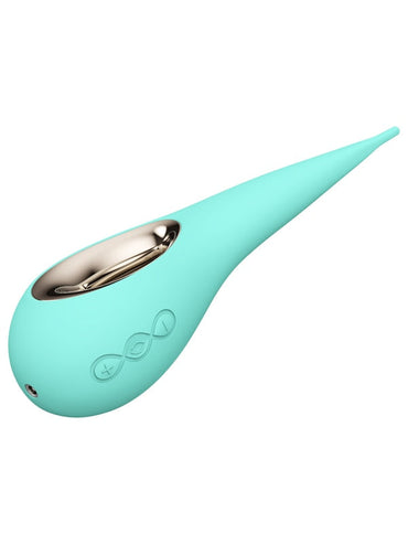 Lelo Dot High-Tech Suction Intense Vibrator Stimulator Totally Waterproof Design - Aqua Lelo