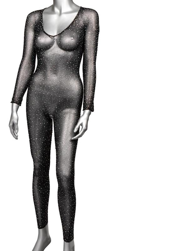 Radiance Plus Size Crotchless Full Body Suit CalExotics