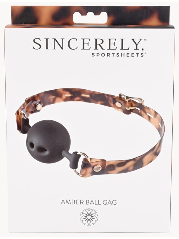 Amber Ball Gag Sportsheets