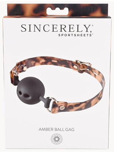 Amber Ball Gag Sportsheets
