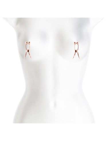 Bound Nipple Clamps - C1 - Rose Gold - Rose Gold Nipple Clamps - Set of 2 NS Novelties