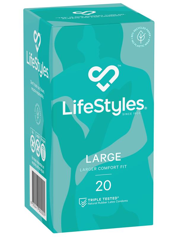 LifeStyles Large Condoms 20 Pack LifeStyles