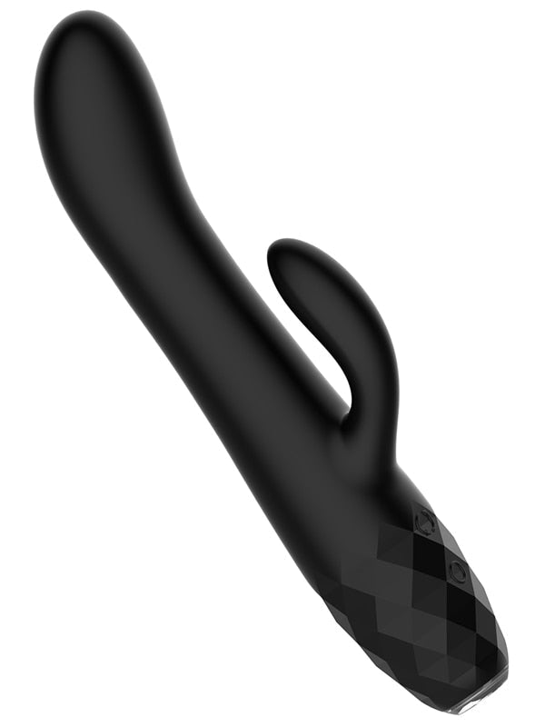 Playful Diamonds The Baroness - Rechargeable Rabbit Vibe Black Playful