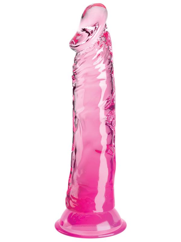 King Cock Clear 8'' Cock - Pink - Pink 20.3 cm Dong Pipedream