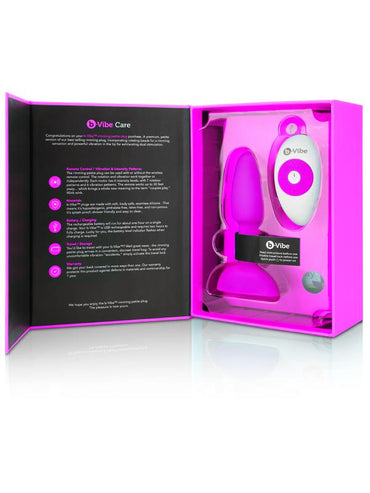 b-Vibe Petite Rimming Plug Fuchsia - ClubX Australia