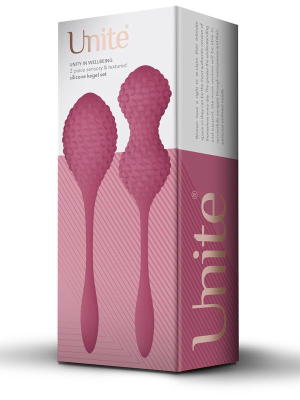 Unite Wellbeing 2 Piece Sensory Silicone Kegel Set Rocks Off