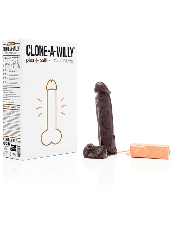 Clone A Willy Plus Balls Kit Deep Skin Tone - ClubX Australia