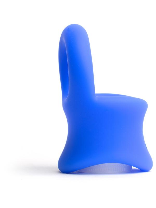 Sport Fucker Baller Ring - Blue Liquid Silicone Cock Ring with Ball Stretcher Sport Fucker