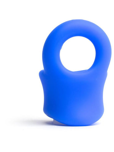 Sport Fucker Baller Ring - Blue Liquid Silicone Cock Ring with Ball Stretcher Sport Fucker