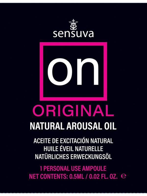 On Original Arousal Oil Ampoule Packet Sensuva