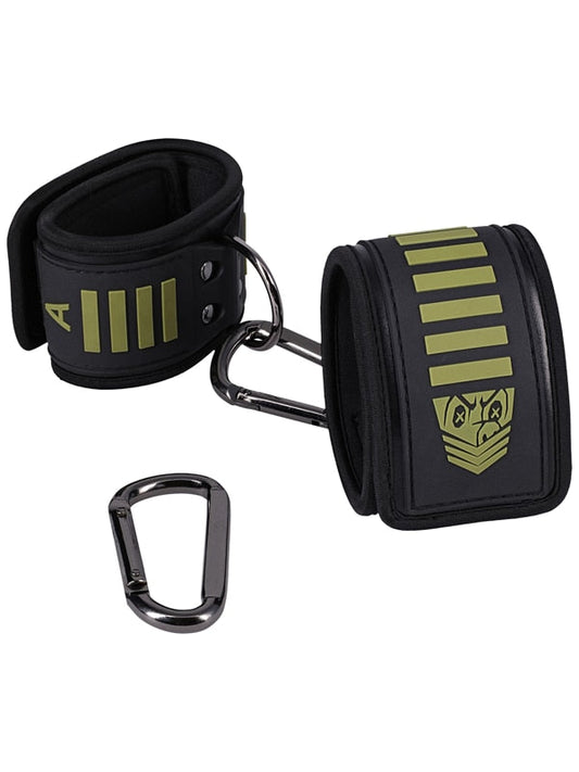 Fort Troff Tactical Ankle Cuffs Black Green - ClubX Australia