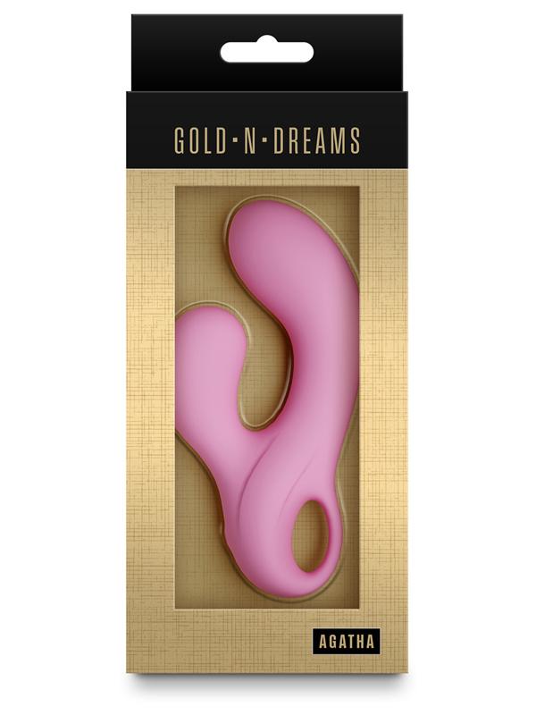 NS Novelties Agatha Gold-n-Dreams Rose Quartz - ClubX Australia