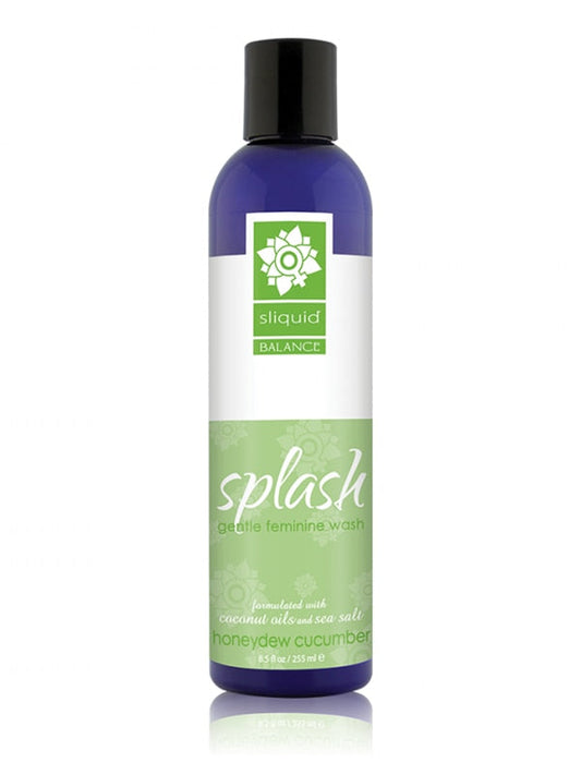Sliquid Balance Splash Honeydew and Cucumber Gentle Feminine Wash 8.5oz Sliquid