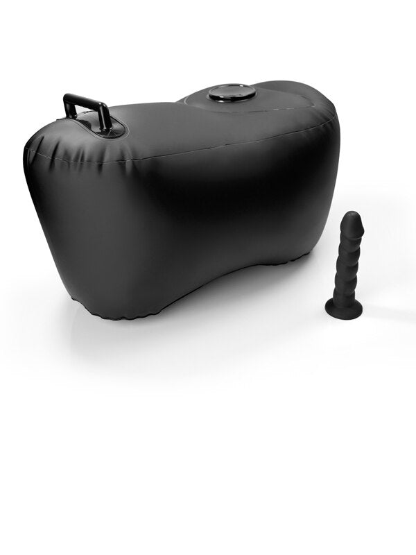 Fetish Fantasy Series Body Dock Inflatable Love Seat Black Body Dock