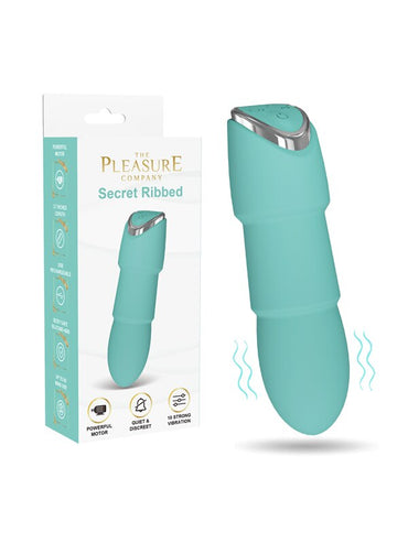 The Pleasure Company Secret Ribbed bullet vibrator - ClubX Australia
