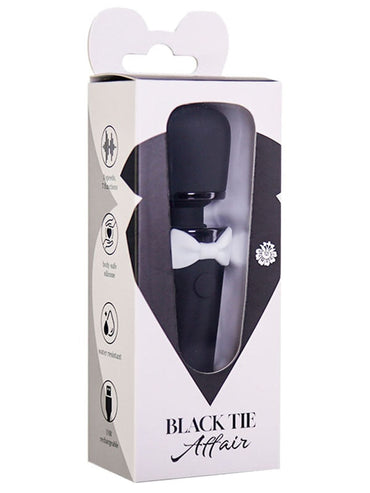 BMS Factory Black Tie Affair Wand vibrator - ClubX Australia
