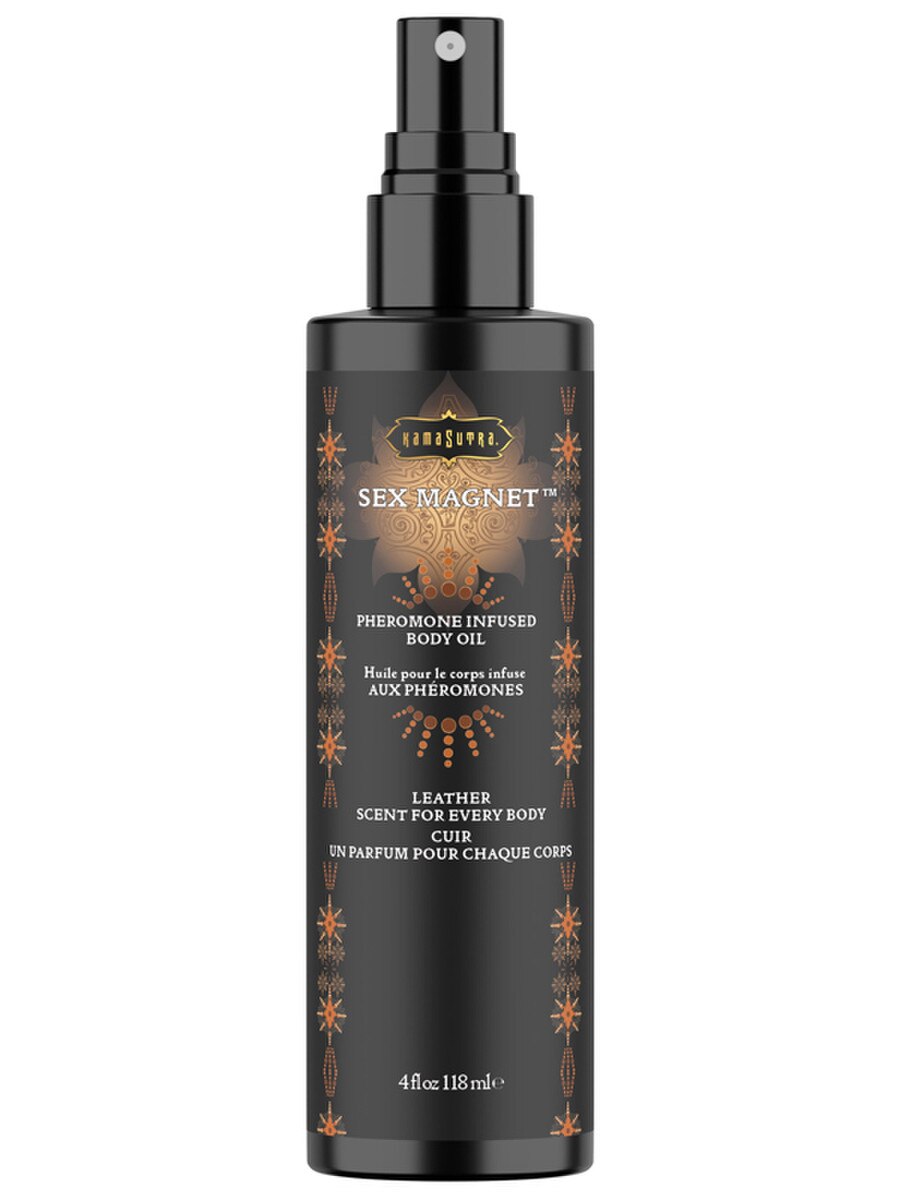 Sex Magnet Pheromone 4 oz/118 g Body Spray Leather Kama Sutra