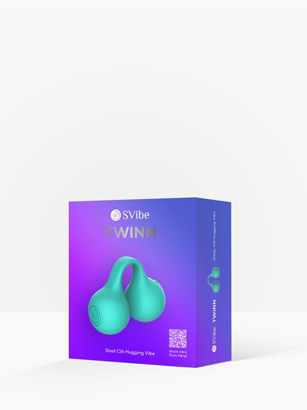 SVibe Snail TWINN Finger Vibrator Teal APP enabled SVibe