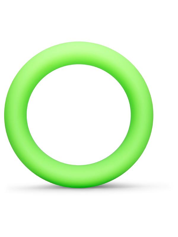 b-Vibe Snug Ring - 45 mm Snug Fit Silicone Cock Ring - Green B-Vibe