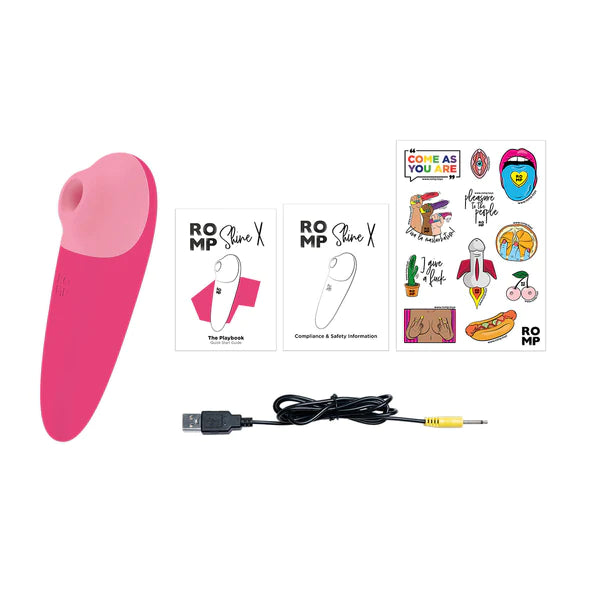 Romp Shine X Clitoral Stimulator - Pink - Club X