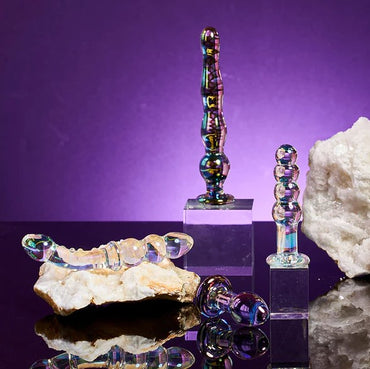 Playboy Pleasure Jewels Double Glass Dildo - Club X