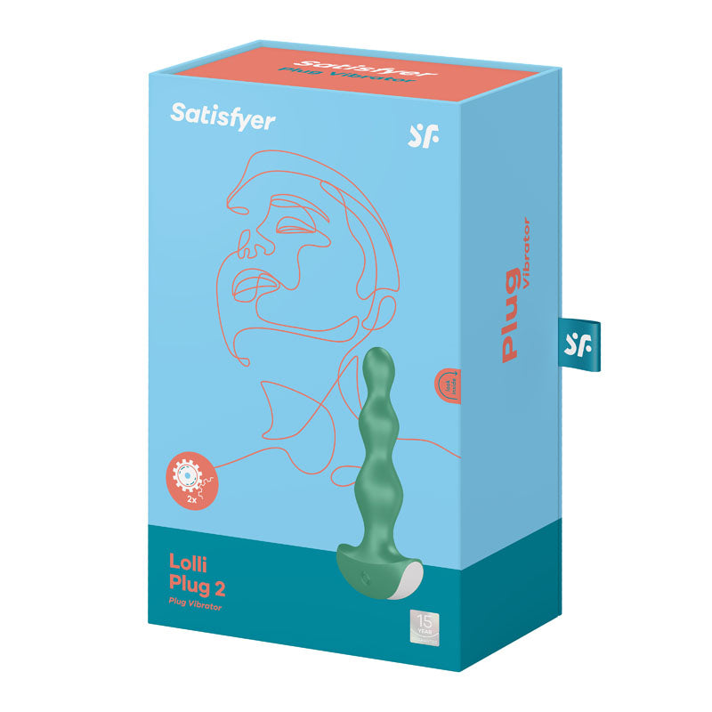 Satisfyer Lolli-Plug 2 - Green Vibrating Anal Beads Satisfyer