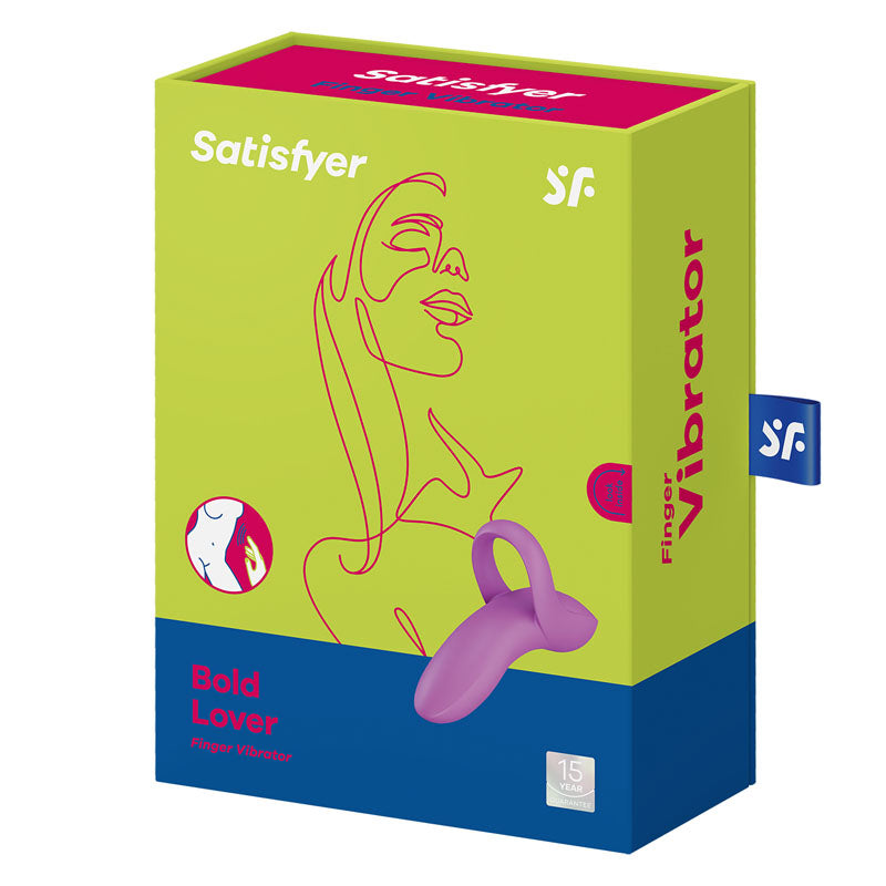 Satisfyer Bold Lover - Dark Pink USB Rechargeable Finger Stimulator Satisfyer