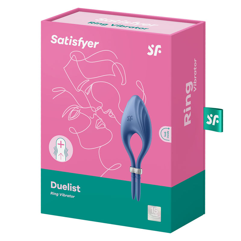 Satisfyer Duelist - Blue Vibrating Adjustable Lasso Cock Ring Satisfyer