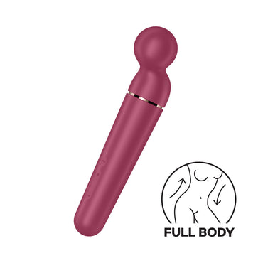 Satisfyer Planet Wand-er - Berry - Berry/Rose Gold USB Rechargeable Massager Wand Satisfyer