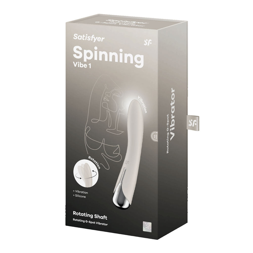 Satisfyer Spinning Vibe 1 - Blue - Blue 17.8 cm USB Rechargeable Rotating Vibrator Satisfyer