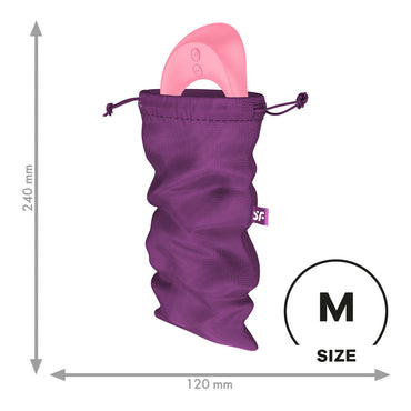 Satisfyer Treasure Bag Medium - Violet - Violet Medium Toy Storage Bag Satisfyer