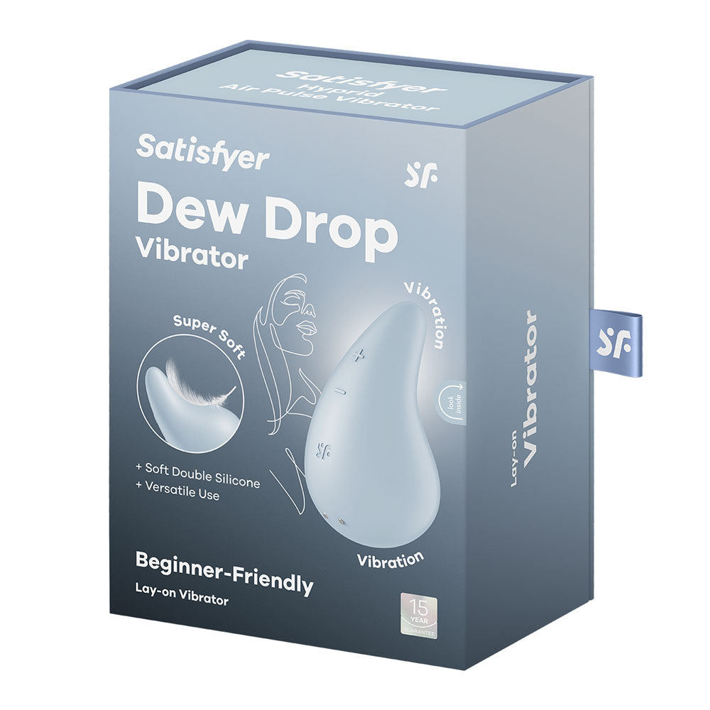Satisfyer Dew Drop - Light Blue USB Rechargeable Stimulator Satisfyer