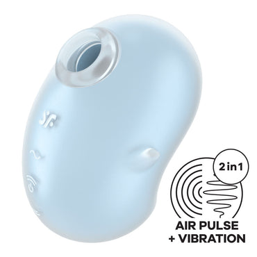 Satisfyer Cutie Ghost - Blue - Blue USB Rechargeable Air Pulse Stimulator Satisfyer