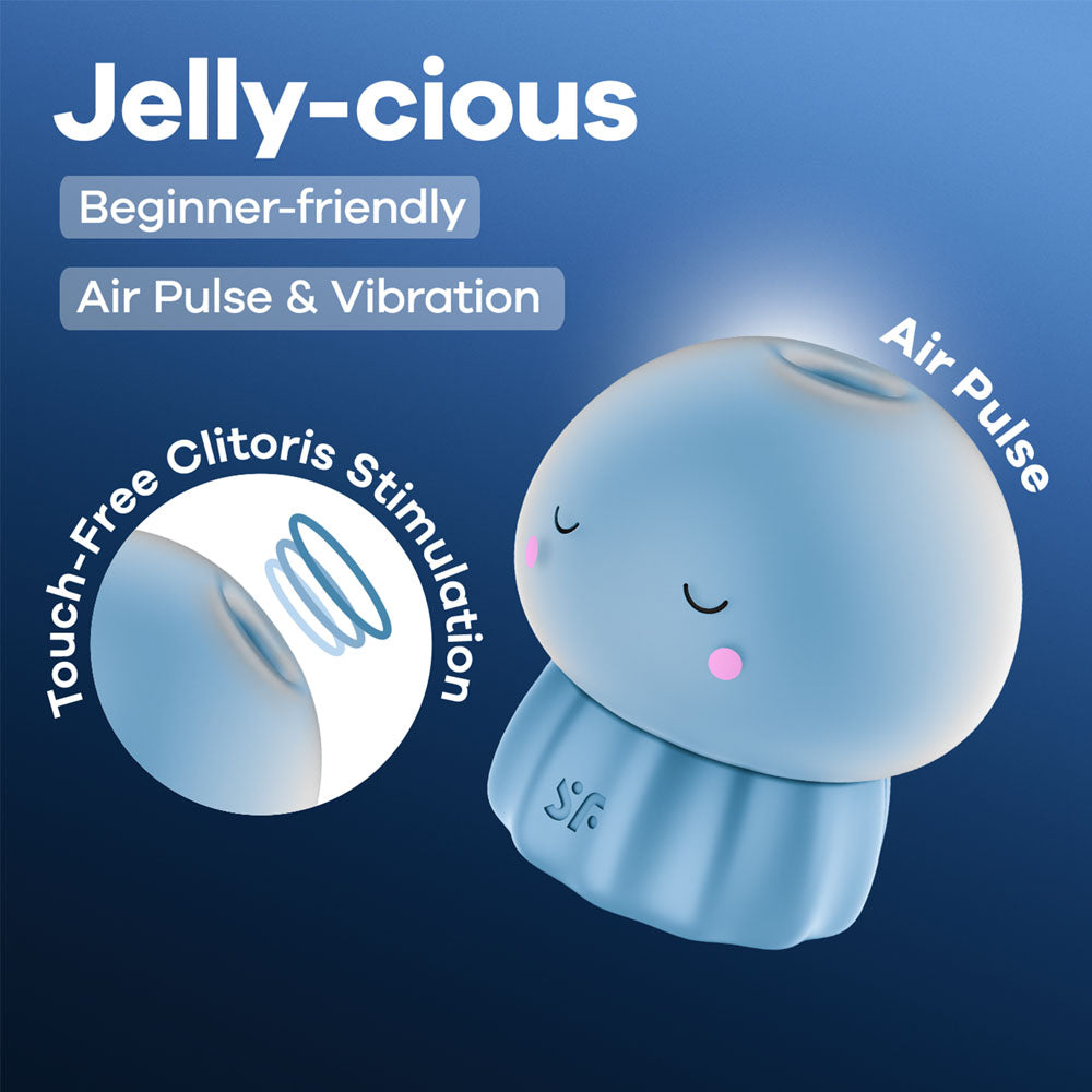 Satisfyer Jelly-cious - Blue USB Rechargeable Air Pulse Stimulator Satisfyer