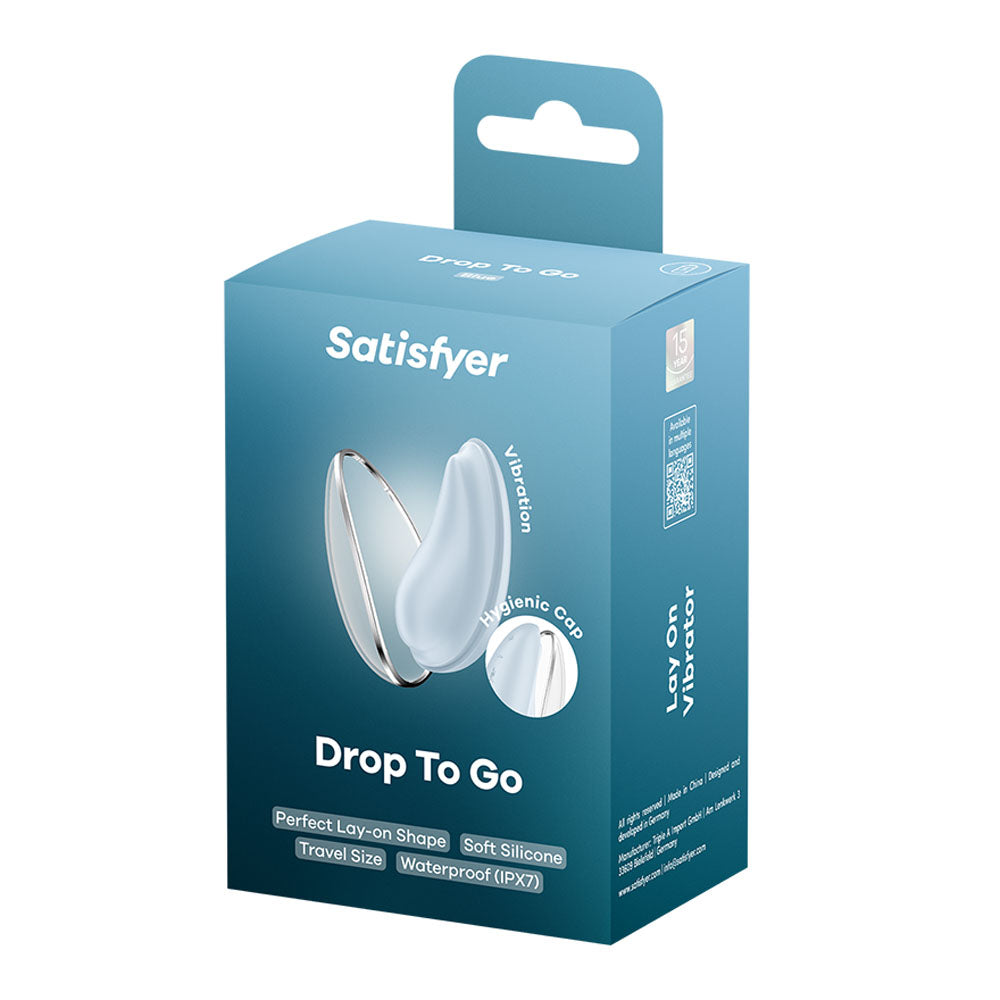 Satisfyer Drop To Go - Blue - Blue USB Rechargeable Clitoral Stimulator Satisfyer