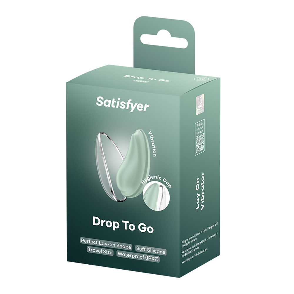 Satisfyer Drop To Go - Mint - Mint Green USB Rechargeable Clitoral Stimulator Satisfyer