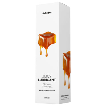 Satisfyer Juicy Lubricant 300 ml Creamy Caramel - Caramel Scented Water Based Lubricant - 300 ml Bottle Satisfyer