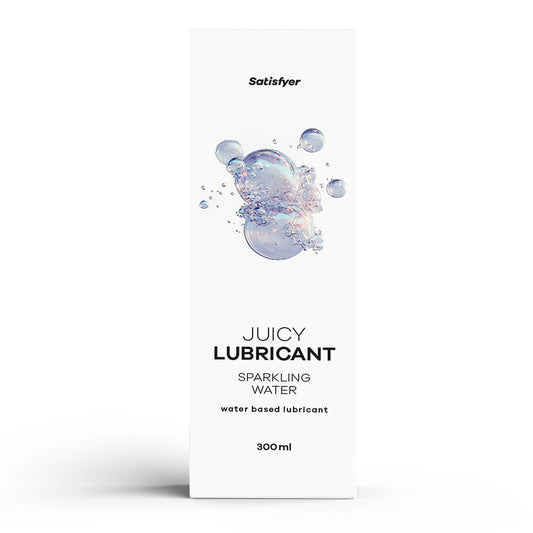 Satisfyer Juicy Lubricant 300 ml Sparkling Water - Tingling Water Based Lubricant - 300 ml Bottle Satisfyer