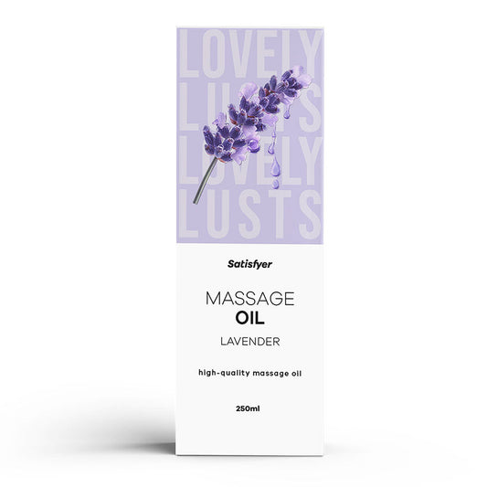 Satisfyer Massage Oil 250 ml Lavender - Lavender Scented Massage Oil - 250 ml Bottle Satisfyer