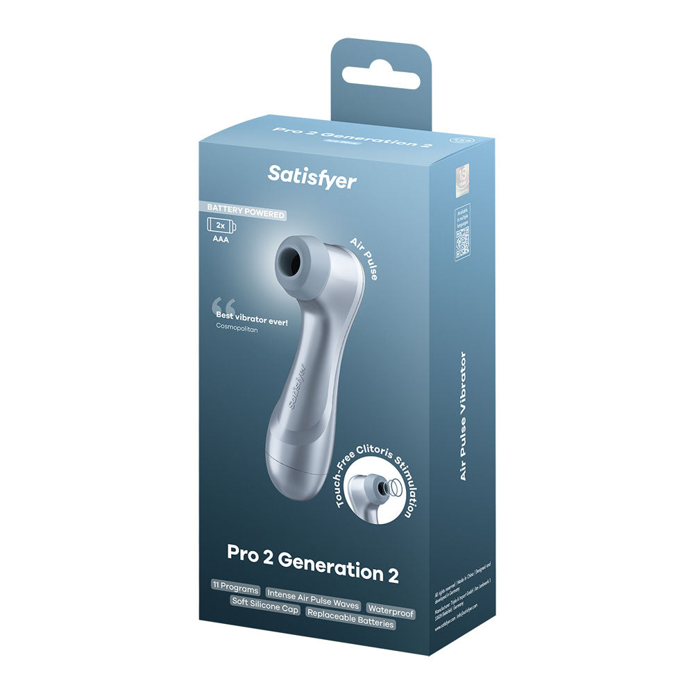 Satisfyer Pro 2 - Blue - Battery Series - Blue Touch-Free Clitoral Stimulator Satisfyer