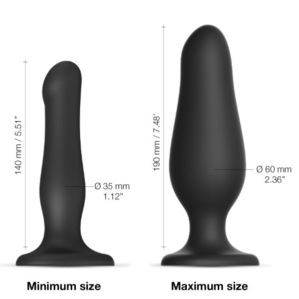 Strap-On-Me Hybrid Inflatable Dildo Plug  - Club X