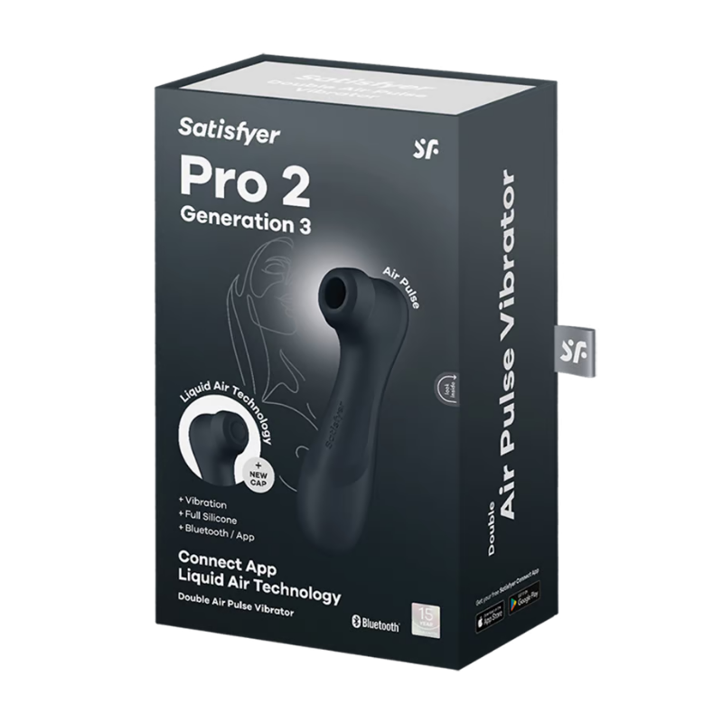 Satisfyer Pro 2 Generation 3 with App Control Powerful Vibrator - Dark Grey - Club X