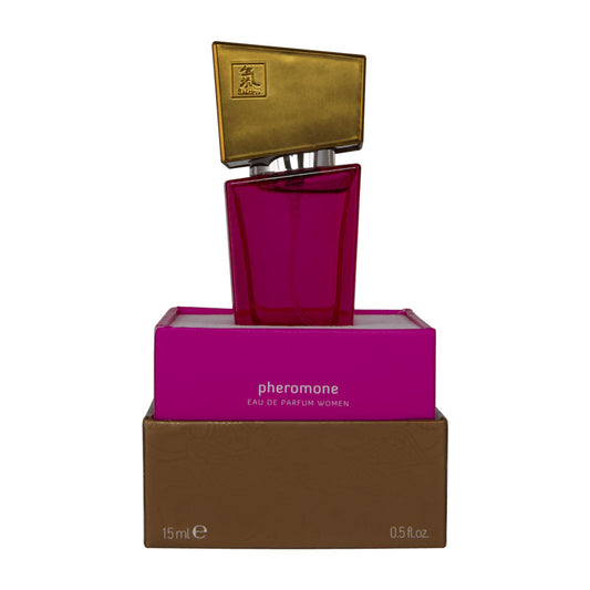 Shiatsu Pheromone Eau De Parfum Women - Pink - Pheromone Fragrance for Women - 15 ml Pink - ClubX